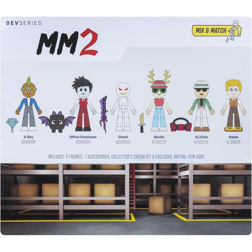 MM2: Powers Pack - Six 2.75-Inch Figures with Mix-and-Match Plus Six Accessories - Picture 2 of 4